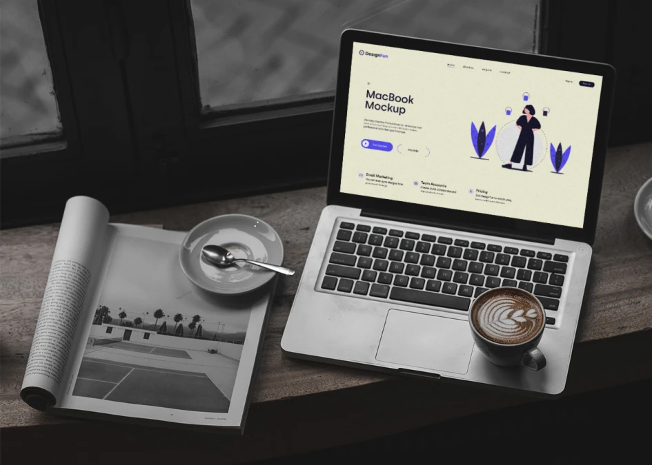 Website UX UI Design for MacBook